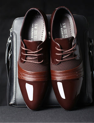 Business Flat Shoes Black Brown for Men