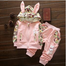 Cute Baby Girl Clothes Print Sets For Children
