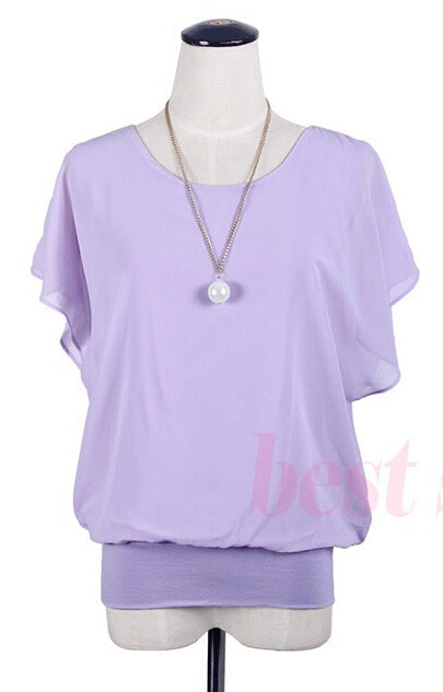 Women's Short Sleeve Casual Shirt for Summer