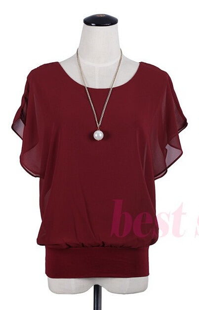 Women's Short Sleeve Casual Shirt for Summer
