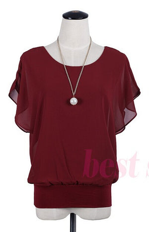 Women's Short Sleeve Casual Shirt for Summer